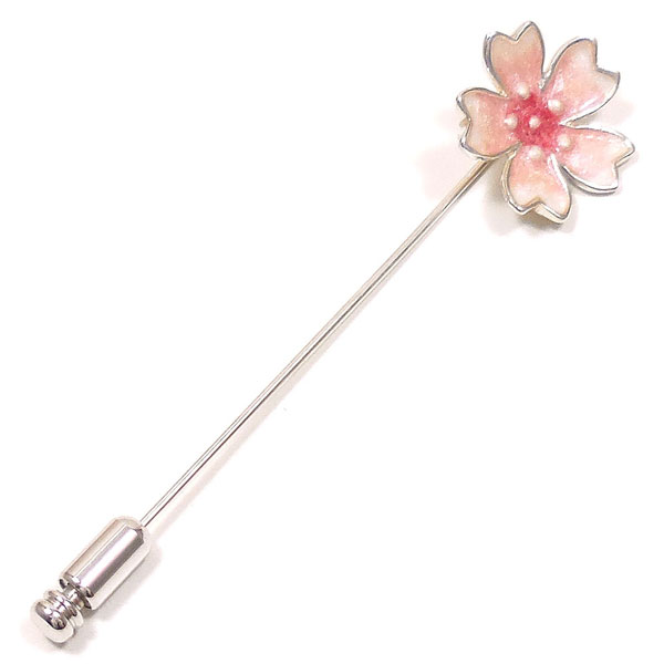 サツルノ:シルバードレスアップピン HSPNI-130 桜 ¥12,000(税抜) シルバー925