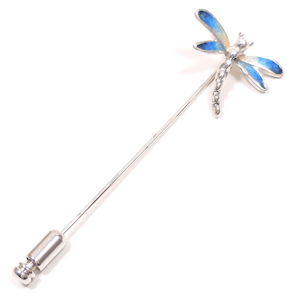 サツルノ:シルバードレスアップピン HSPNI-73-BLUE トンボ ¥9,000(税抜) シルバー925