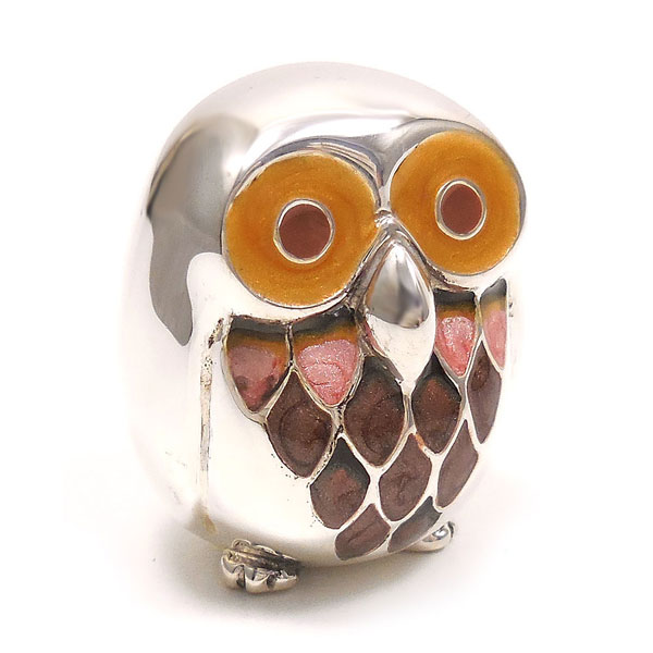 サツルノ:シルバーの置物 だるまフクロウ ST40-M ¥20,000(税抜) シルバー925
